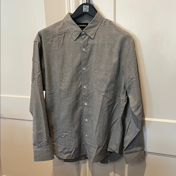 Bonobos Charcoal Cotton Button Down Shirt - Size XL - Picture 1 of 12